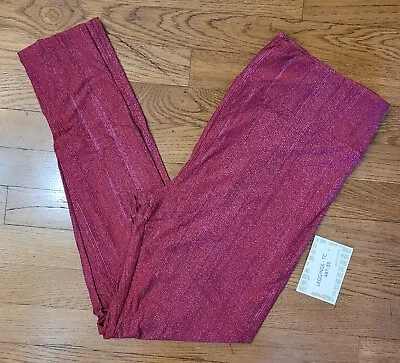 LuLaRoe Leggings TC Tall & Curvy Gorgeous Shades Of PinkRed Vertical Stripe NWT • $25