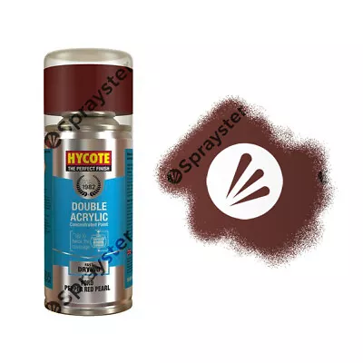 £8.09 • Buy Hycote Ford Pepper Red Pearlescent Spray Paint Enviro Can All-Purpose XDFD521