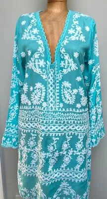 Melissa Odabash Natalie Turquoise Blue Kaftan - Dress New • £120