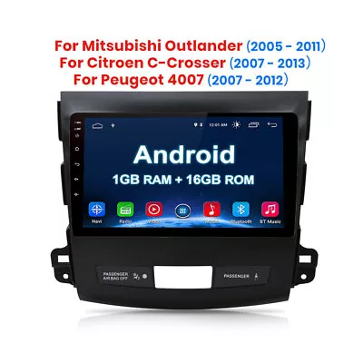 $215.99 • Buy 9  Android Car Radio Head Unit GPS 1+16G For Mitsubishi Outlander Xl 2 2005-2011