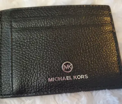 Michael Kors Leather Jet Set Charm Small ID Chain CARD HOLDER • $35