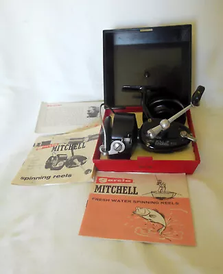 Vintage Garcia Mitchell 300 Spinning Reel In Box Papers & Spool • $40