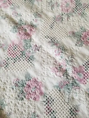 $35 • Buy Beautiful Vintage Afghan Blanket Throw Granny Square Floral 