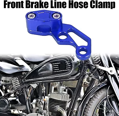 Blue Front Brake Line Hose Clamp Oil Pipe Line Clamps Motorcycle ATV Dirt Bikes • $8.99