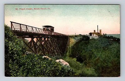 Mauch Chunk PA-Pennsylvania Mt. Pisgah Trestle Riders Antique Vintage Postcard • $7.99