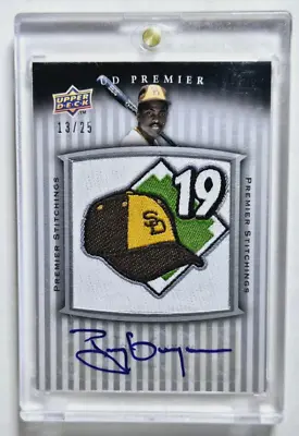 2008 Upper Deck UD Premier Stitchings Tony Gwynn Autograph Card /25 Auto Padres • $149