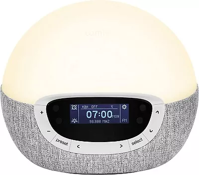 £99.99 • Buy Lumi Bodyclock Shine 300 - Wake-Up Light Alarm Clock With Radio, 15 Sounds -GLL7