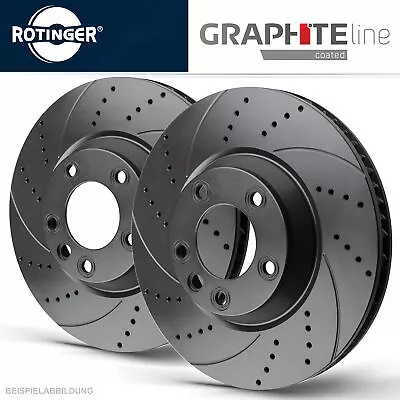 Rotinger Graphite Line Sport Brake Discs Front Axle - Peugeot 206 207 307 • £98.21