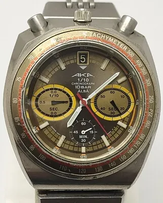 Seiko Alba BullHead V657-6080 AKA 1/10 Chronograph 10 Alba (Japan). • $149.99