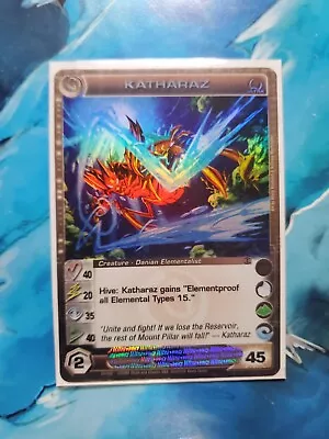 Katharaz Ultra Rare Danian 1st Edition Chaotic TCG English Card NM • $69.99