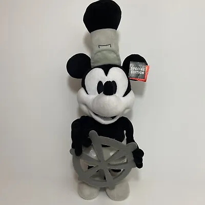 Mickey Mouse 90th Special Edition Steamboat Willie 17” Plush Music Moving Target • $12.59