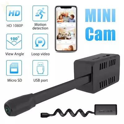 Mini Wifi Spy Camera 1080P Security Nanny Hidden Cam DIY Wireless Motion Sensor+ • $7.58