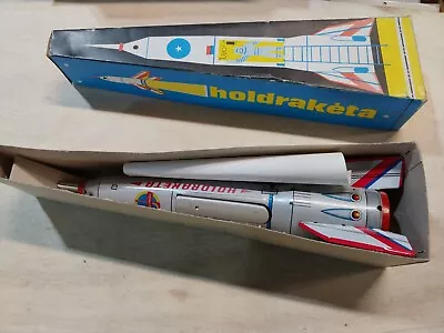 Vtg Holdraketa Rocket Interkozmosz Space Friction Tin Toy+orig Box • $100