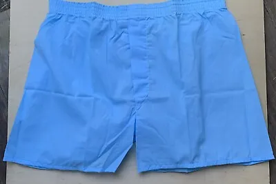 Vintage HANES Boxer Shorts Underwear Blue Tag Size 38 Blue USA Made 70-80’s Era • $14.95