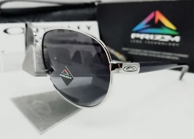 Oakley FEEDBACK Polished Chrome PRIZM Grey Gradient OO4079-40 Sunglasses NEW! • $109.99