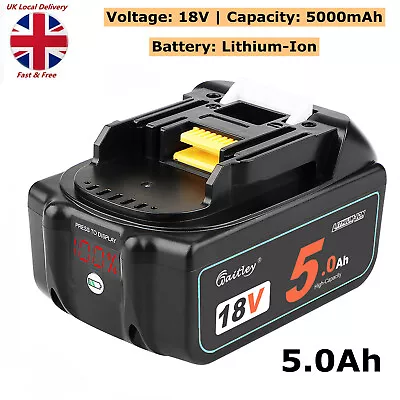 18V 5.0Ah Li-ion Battery For Makita BL1815 BL1830 BL1840 BL1850 BL1860 LXT400 • £24.85