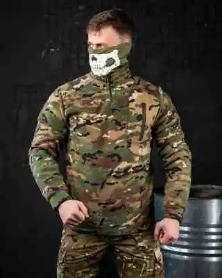 ZSU Multicam Fleece With Inserts Army Fleece Jackets And Multicam Sweaters With • $109