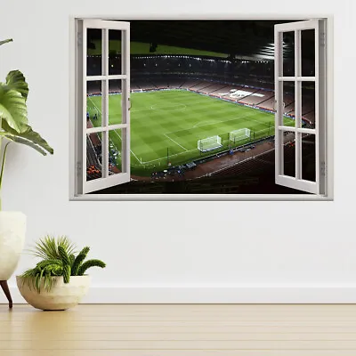 £39.99 • Buy Arsenal's Stadium Champion League 3d Window View Wall Sticker Poster Decal A740
