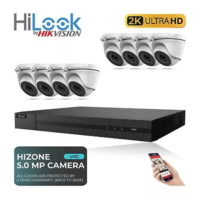 5mp Cctv System Ultra Hd 4k Dvr 4-ch 8-ch Exir 20m Nightvision Hdtvi Camera Kit • £100.69