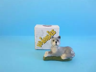 Retired Wade Lying Grey Cat Whimsies Set#8 2006 W/original Box Hard To Find • $11.03