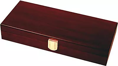 Mahogany Wood Poker Case With 100 Chip Capacity (Chips Not Included) • $53.85