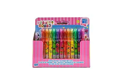 FRUITY SQUAD - Set Of 12 Mini Scented Gel Pens For Children In Assorted Colours • $14.72