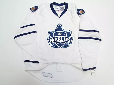 Toronto Marlies Authentic Ahl White Reebok Edge 1.0 7187 Hockey Jersey Size 56 • $199.99