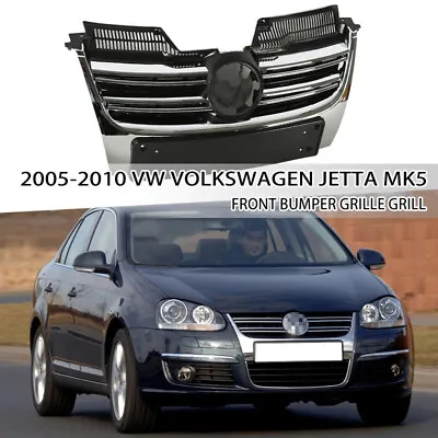 $89 • Buy For 2005-2010 VW Volkswagen Jetta MK5 Front Chrome Grille Mesh Grill Assembly