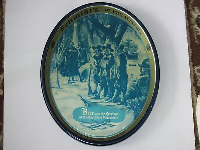 Vintage Schmidt's Of Philadelphia Beer & Ale Oval Beer Tray (Steel)- 15¾  X 12½  • $49