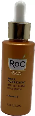 RoC Multi Correxion Revive + Glow Vitamin C Serum - 1.7 Fl Oz / 50 Ml • $15.99