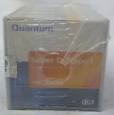 Pack Of 5 Quantum Super DLT Tape 1 160/320 GB .5 In Data Cartridge -NEW & SEALED • $30.99