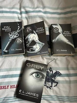 50 Fifty Shades Of Grey Darker Freed 4 Book Collection. Paperback Set EL James • £20