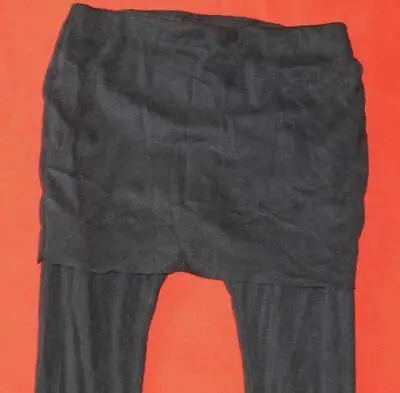 £20.39 • Buy All Saints Detailed Pattern Skirt Skirted Leggings Vintage Black Size XS