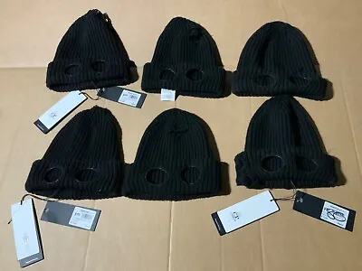 Cp Company Goggle Wool Beanie Hat Black Authentic New Damaged No Goggles RRP£135 • £19.99