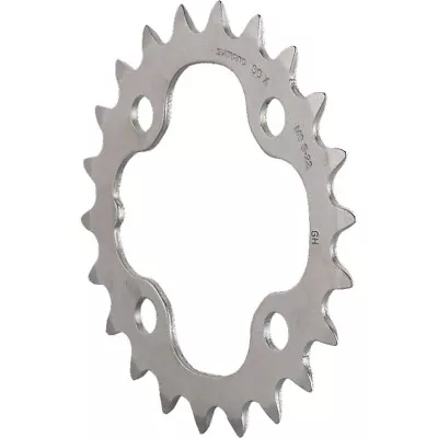 Shimano Deore M532 22T 64mm BCD 4 Bolt 9 Speed Silver Steel Inner Chainring • $12.09