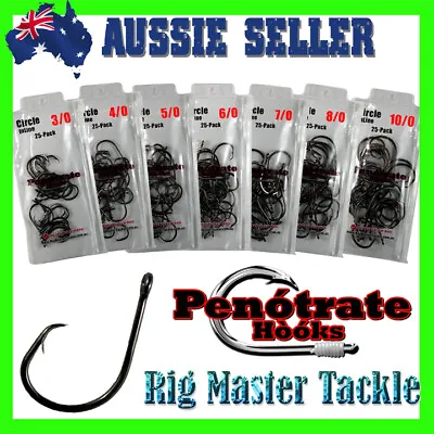 $15.95 • Buy Fishing Penotrate In-Line Circle Hooks Choose Your Size 3/0 - 10/0 25-pack