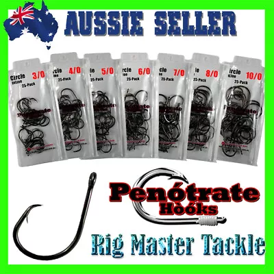 Fishing Penotrate In-Line Circle Hooks Choose Your Size 3/0 - 10/0 25-pack • $15.95