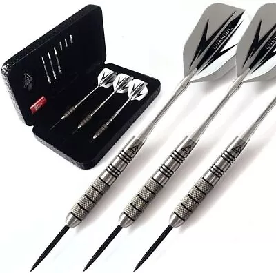 CUESOUL 95% Professional Darts Steel Tip 24/25/28/30g Grams-Black Dart Case • $26.20