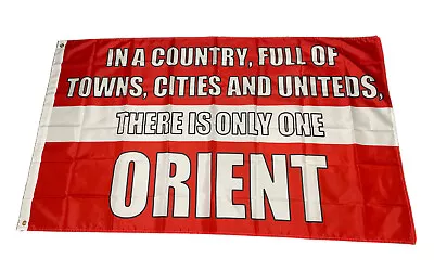 £10.99 • Buy Leyton Orient FC Flag 5ft By 3ft - Shirt Scarf Badge Poster Stickers Print Hat
