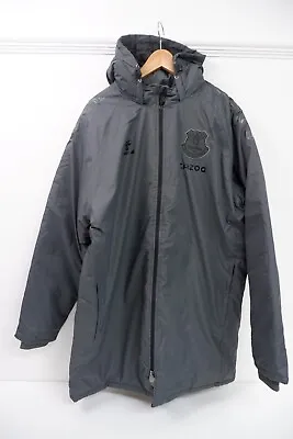 Hummel Everton Mens Bench Jacket Coat Size 2XL Grey Logo Print • $71.62