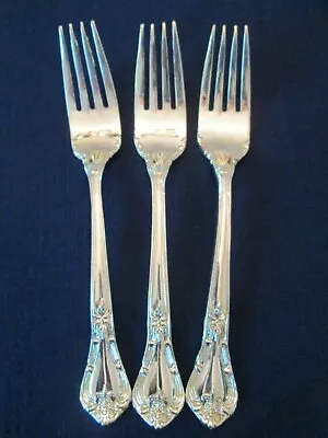 SET 3 SALAD FORKS! Vintage GODINGER Silverplate: GRAND MASTER Pattern: EXC • $33.97