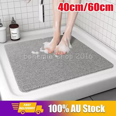 Shower Rug Anti Slip Loofah Bathroom Bath Mat Carpet Water Drains Non Slip • $13.95