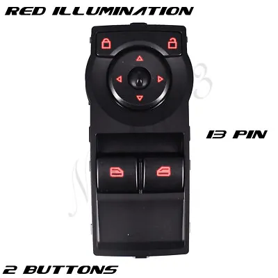 $28.50 • Buy Master Window Switch For Holden Commodore Ute VE W/ Red Illumination 2 Buttons