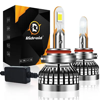 2x RIDROID 9005 LED Headlight Bulbs Conversion Kit High Beam White Super Bright • $19.99