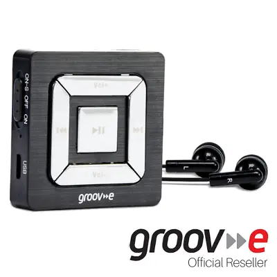 Groov-e Mp3 Player Portable | 8gb Memory & Cable | 3.5mm Port Shuffle - Gvps8bk  • £14.95