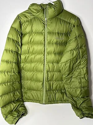 Marmot 800 Down Fill Insulated Full Zip Puffer Jacket Mens Large Green • $59.99