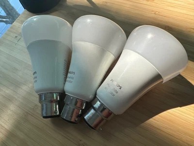 $100 • Buy Philips Hue White And Colour X3 BULBS -- B22