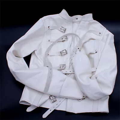 $45.89 • Buy USA Asylum Straight Jacket Costume S/M L/XL BODY HARNESS Restraint Armbinder