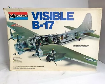 Monogram Visible B-17 1/48 Scale Plastic Model Airplane Vintage 5620 • $59.95