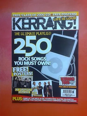 Kerrang! Magazine 1134 November 18 2006! My Chemical Romance +44 Paramore • £4.99